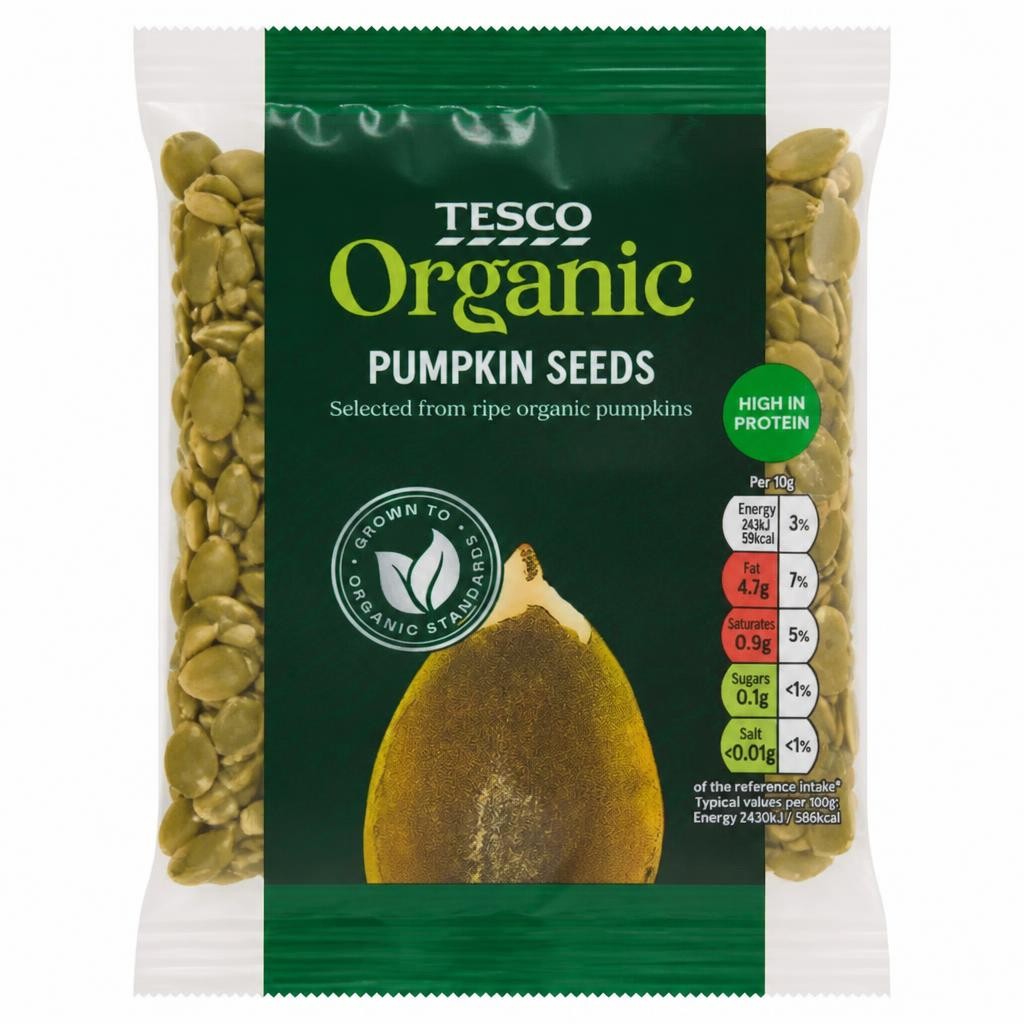 Tesco Organic Pumpkin Seeds 100G