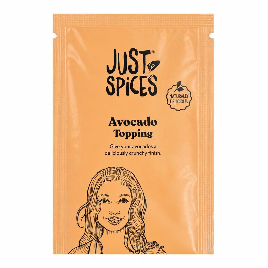 Just Spices Avocado Topping sachet 7g Clipstrip