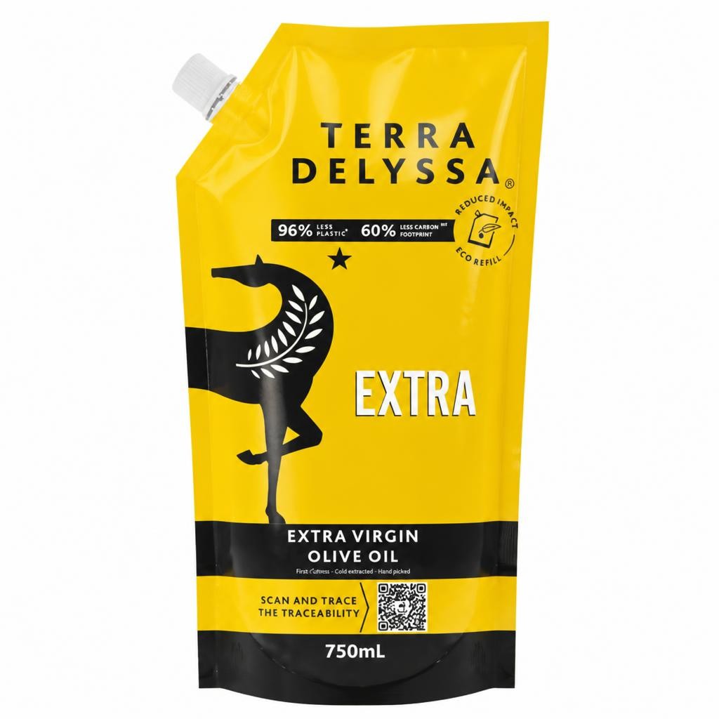 Terra Delyssa Extra Virgin Olive Oil Refill Pouch 750ml