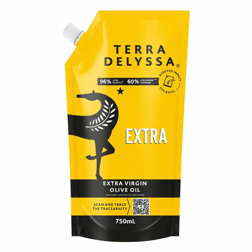 Terra Delyssa Extra Virgin Olive Oil Refill Pouch 750ml