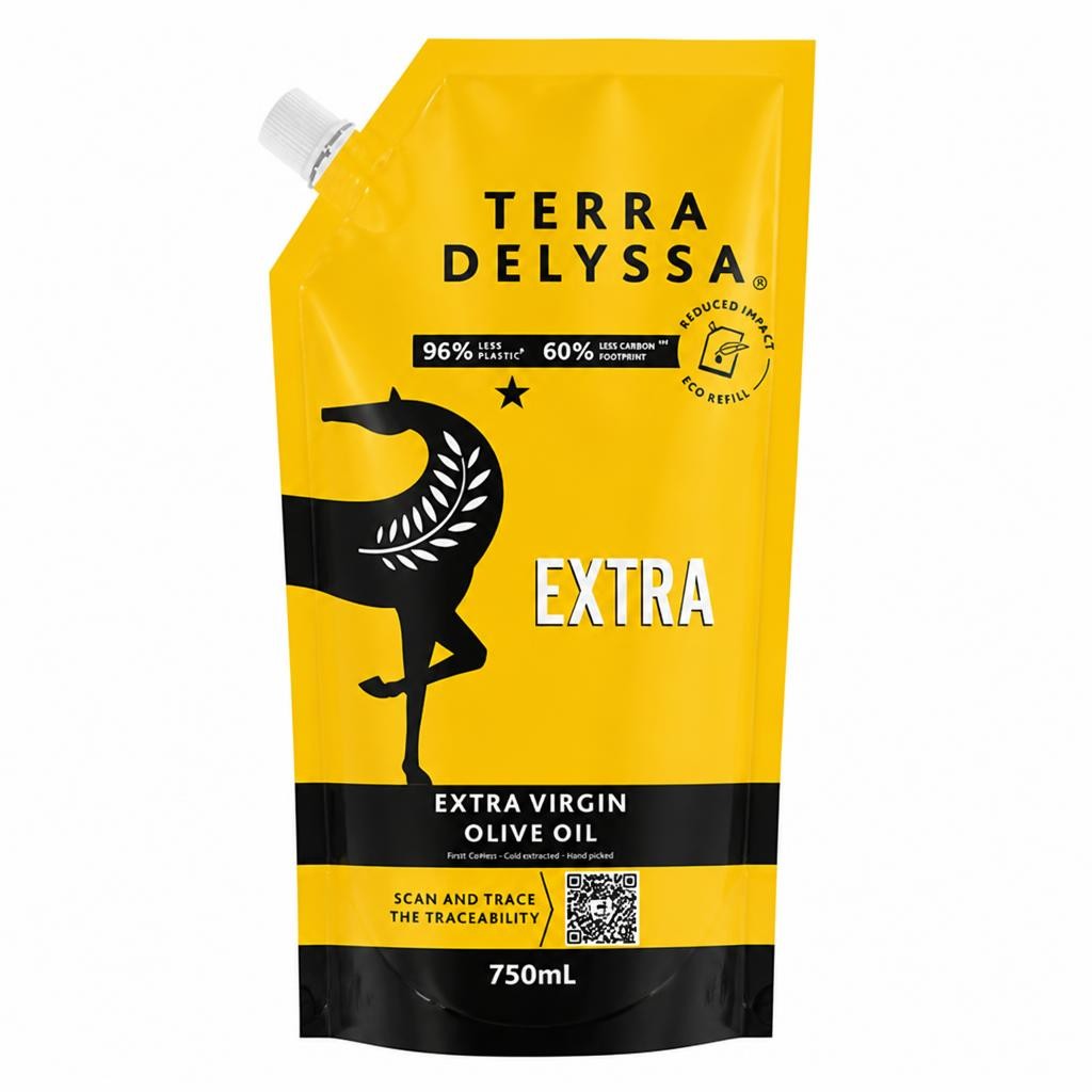 Terra Delyssa Extra Virgin Olive Oil Refill Pouch 750ml