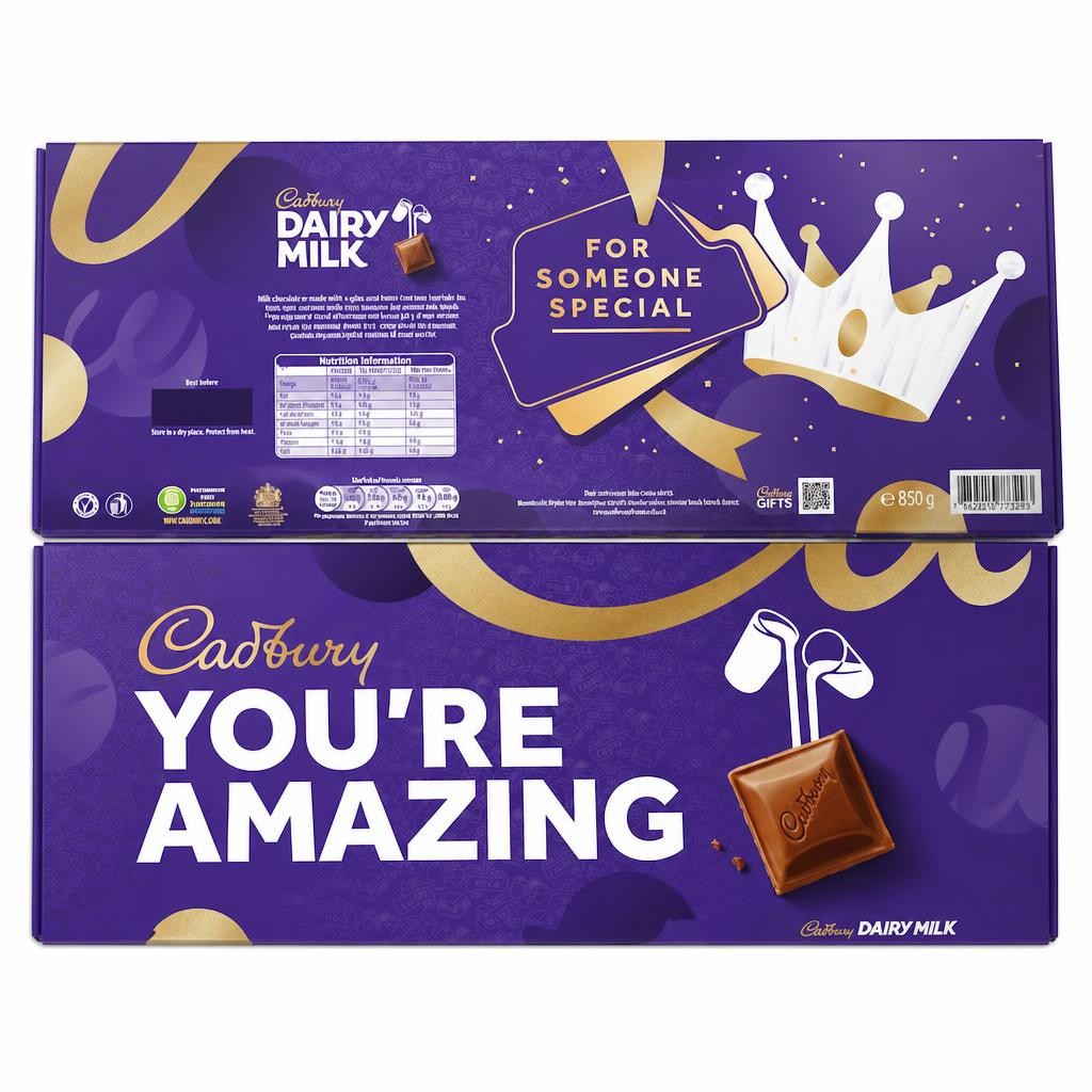 Cadbury Dairy Milk You're Amazing Chocolate Bar 850g