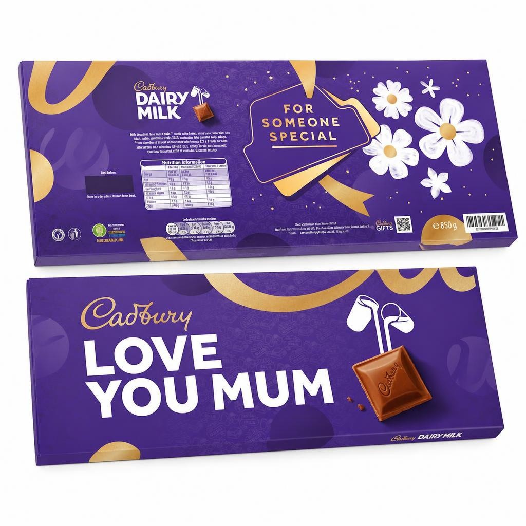 Cadbury Dairy Milk Love You Mum Chocolate Gift Bar 850g