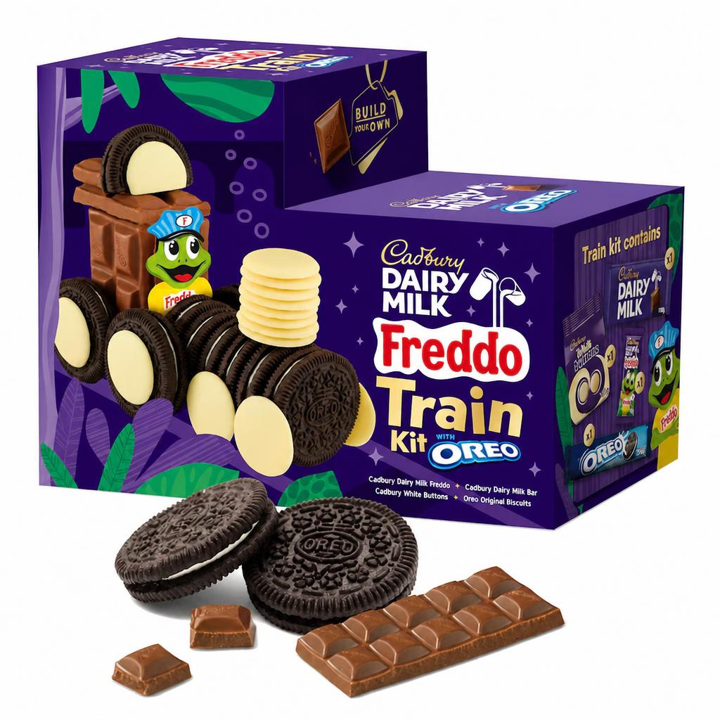 Cadbury Dairy Milk & Oreo Biscuit Train Kit