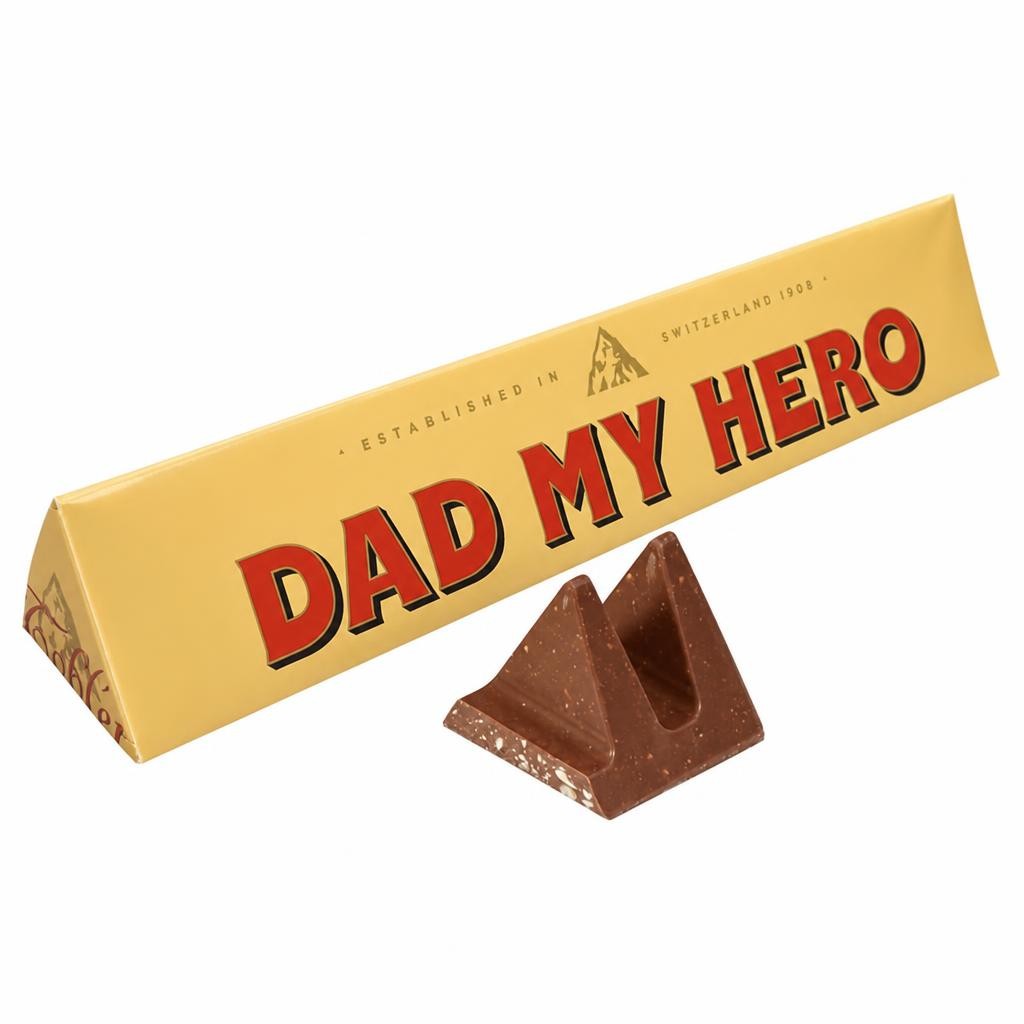Toblerone Dad My Hero Gift Chocolate Gift Bar 360g