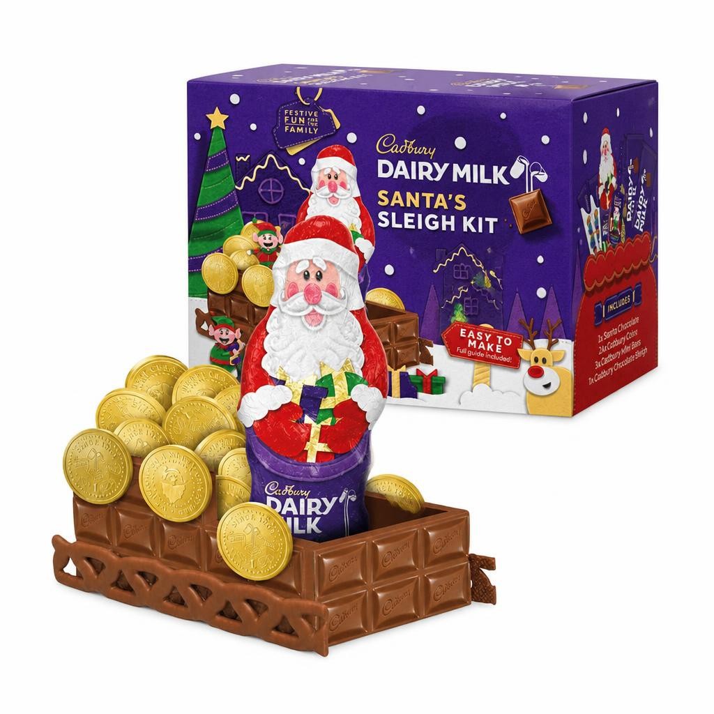 Cadbury Santa's Chocolate Sleigh Build Your Own Kit