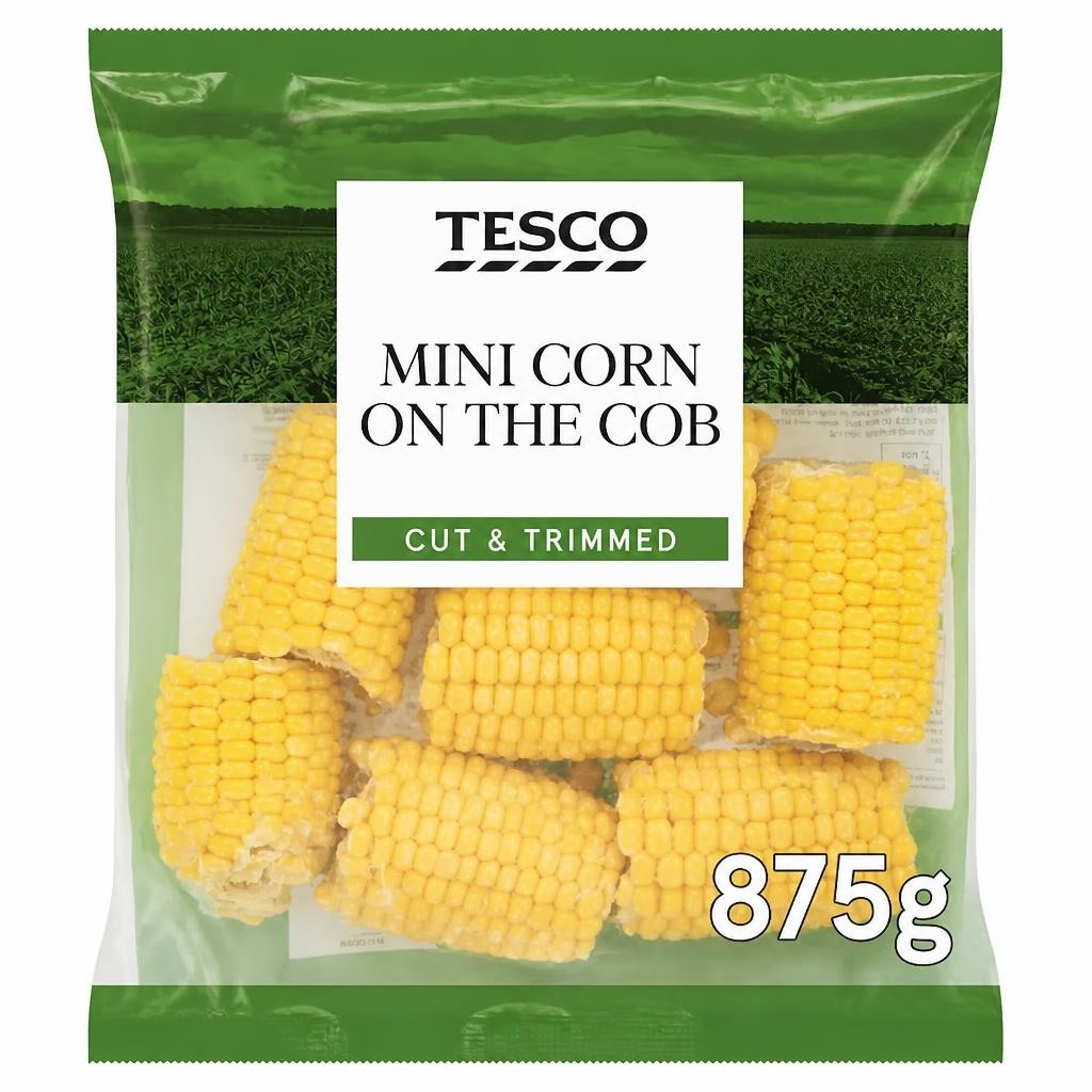 Tesco  Mini Corn On The Cob 875G