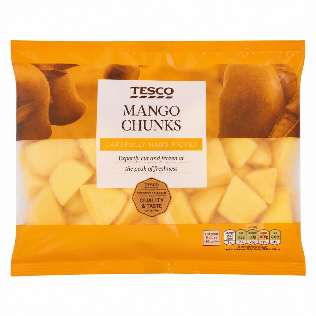 Tesco Frozen Mango Chunks 500G