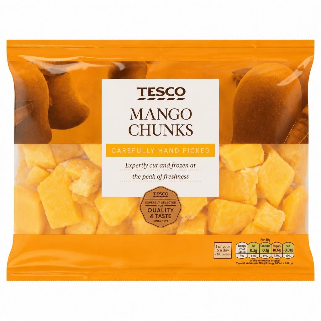 Tesco Frozen Mango Chunks 500G