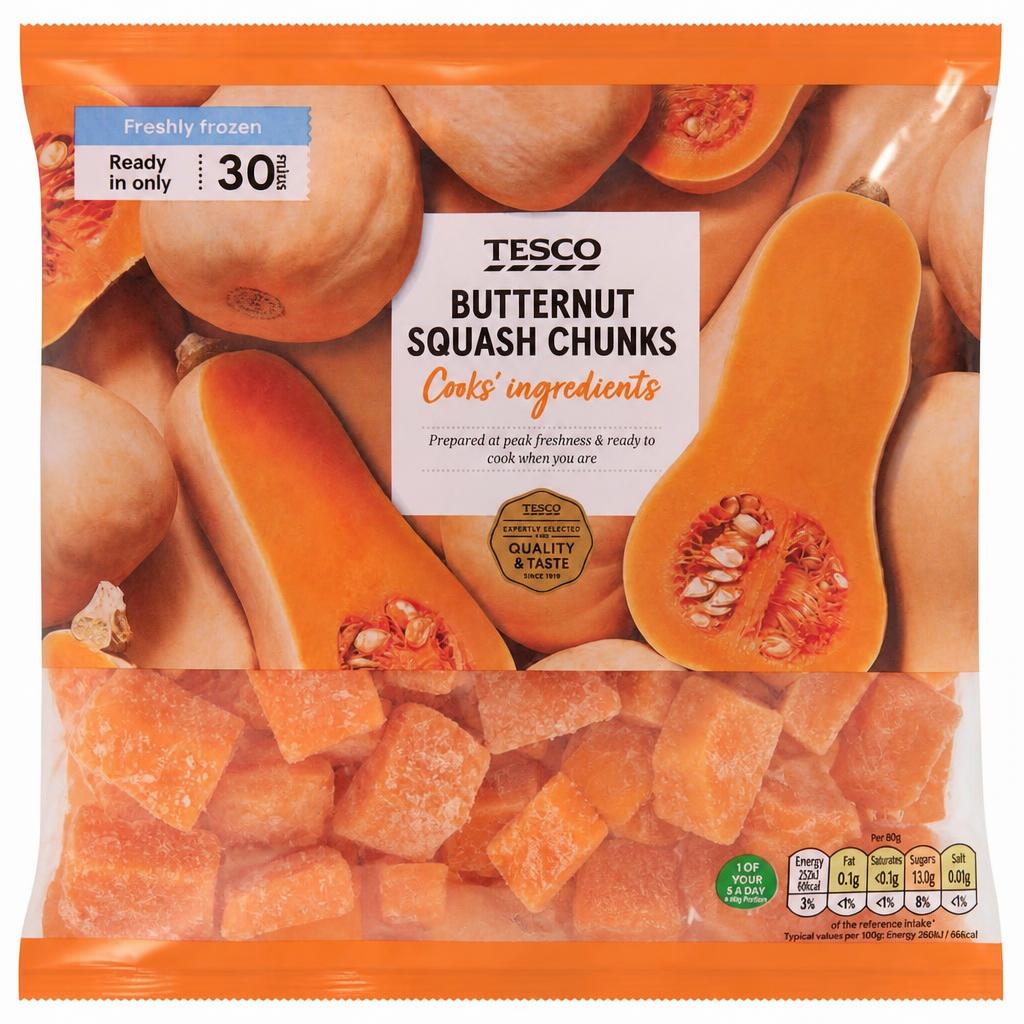 Tesco Butternut Squash Chunks 500G