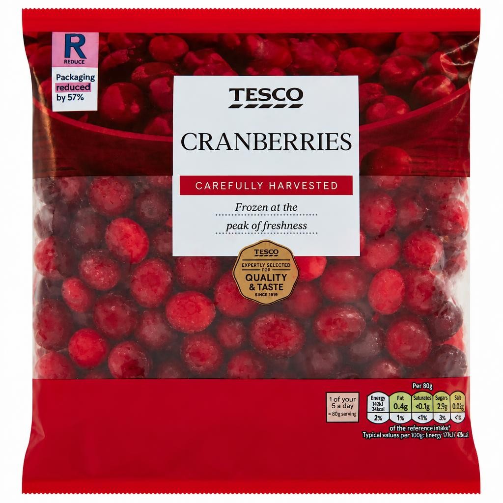 Tesco Frozen Cranberries 400G