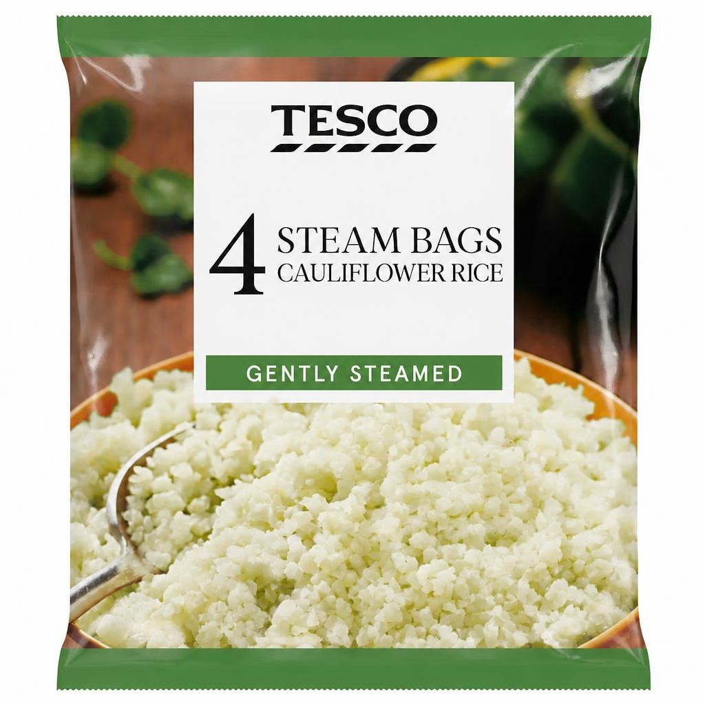 Tesco Cauliflower Rice 4 Pack 600G