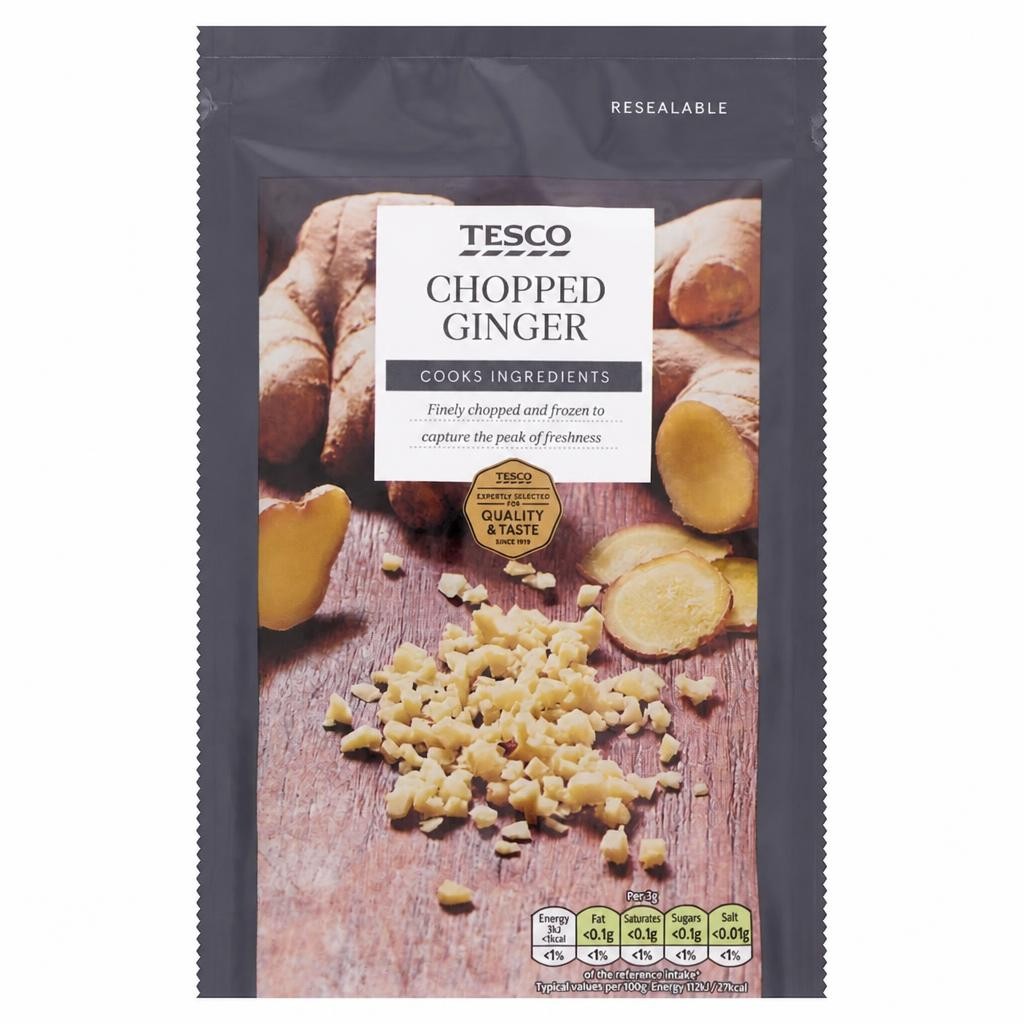 Tesco Chopped Ginger 75G