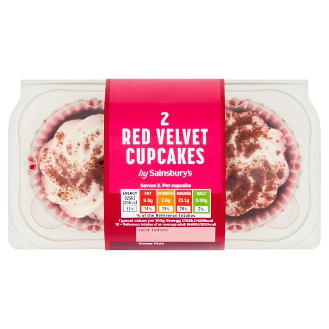 Sainsbury's Red Velvet Cupcakes x2