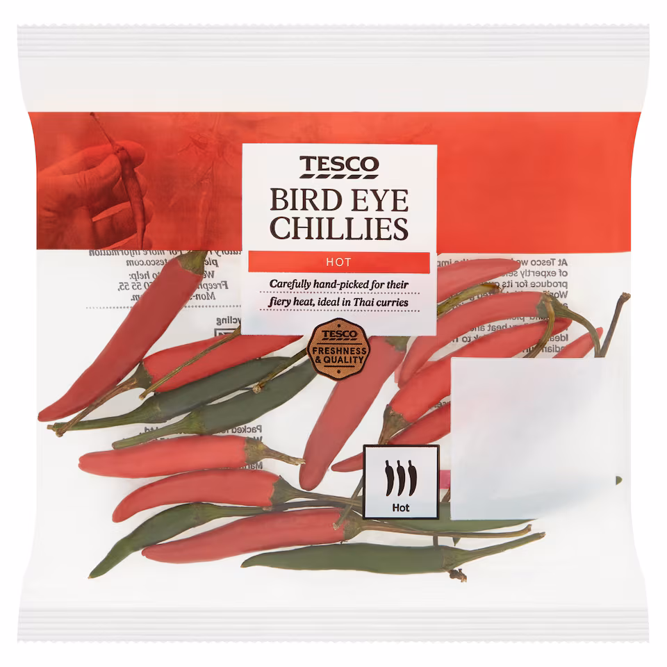 Tesco Bird Eye Chillies 25G