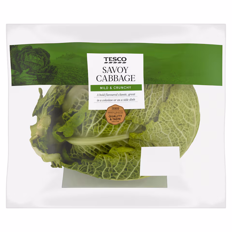 Tesco Savoy Cabbage Each