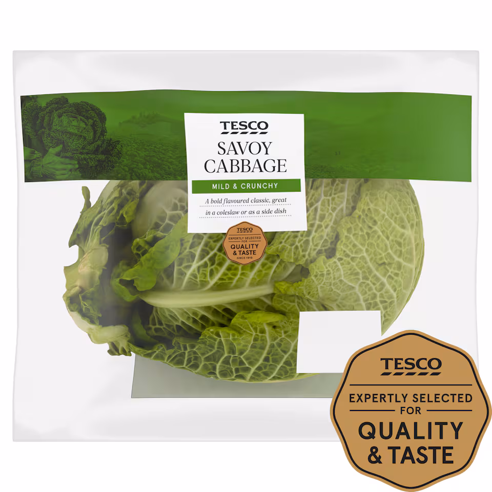Tesco Savoy Cabbage Each