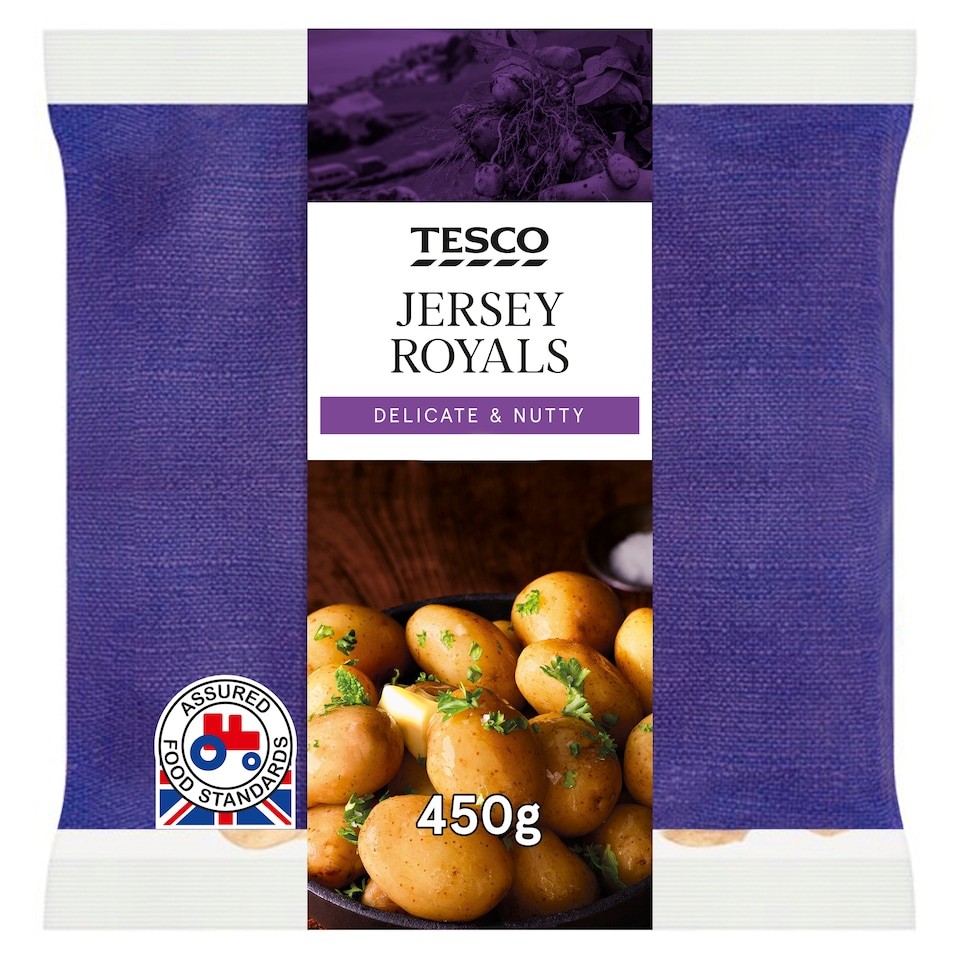 Tesco Jersey Royal Potatoes 450G