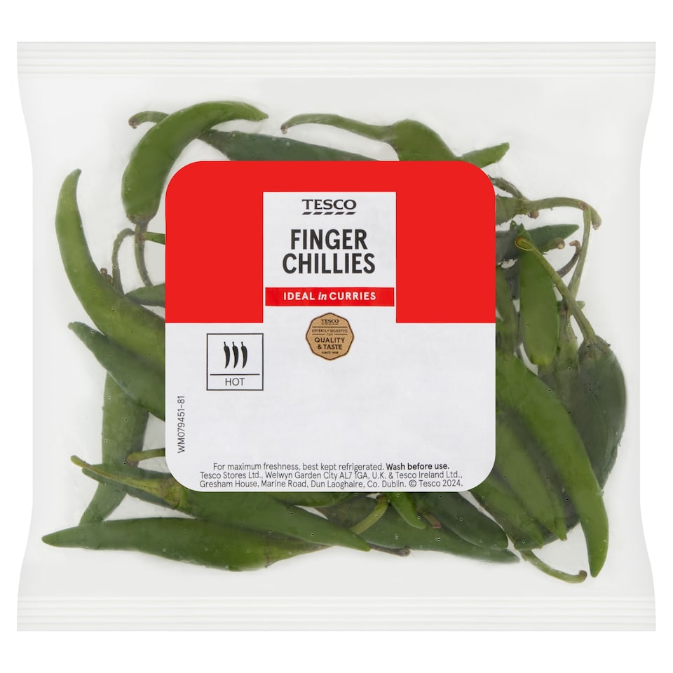 Tesco Finger Chillies 80G