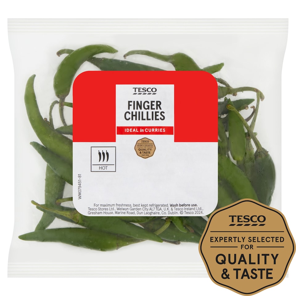 Tesco Finger Chillies 80G