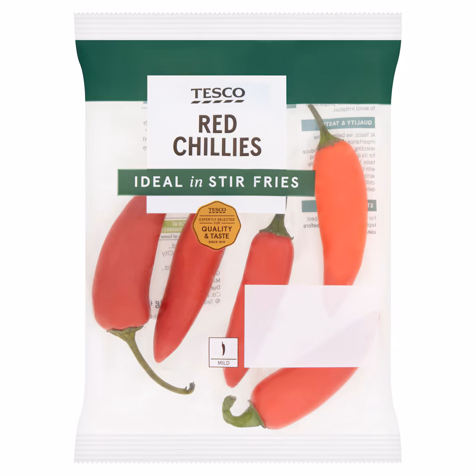 Tesco Red Chillies 60G