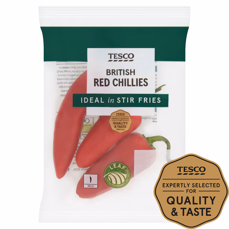 Tesco Red Chillies 60G