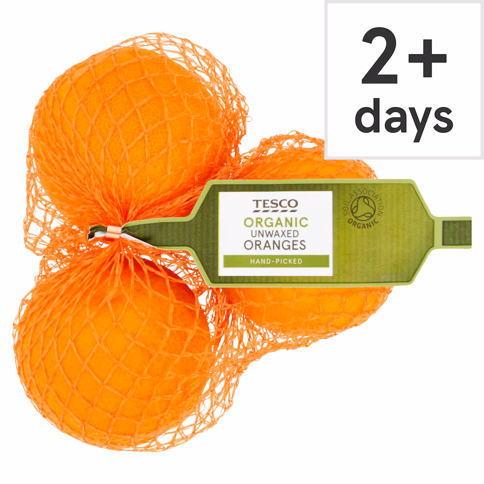 Tesco Organic Unwaxed Oranges