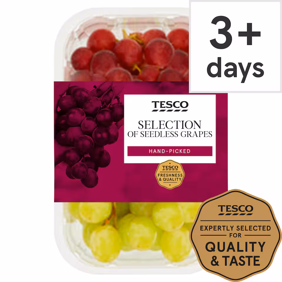Tesco Seedless Grape Selection Pack 500G