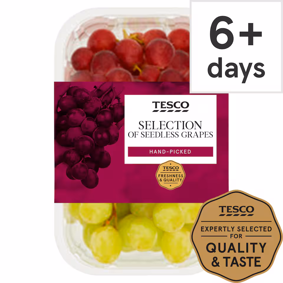 Tesco Seedless Grape Selection Pack 500G