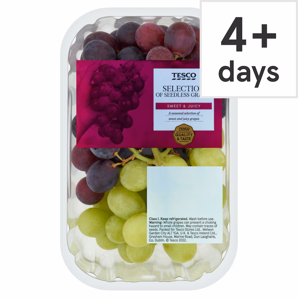 Tesco Seedless Grape Selection Pack 500G