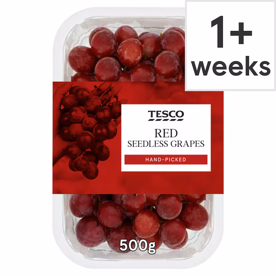Tesco Red Seedless Grapes 500G