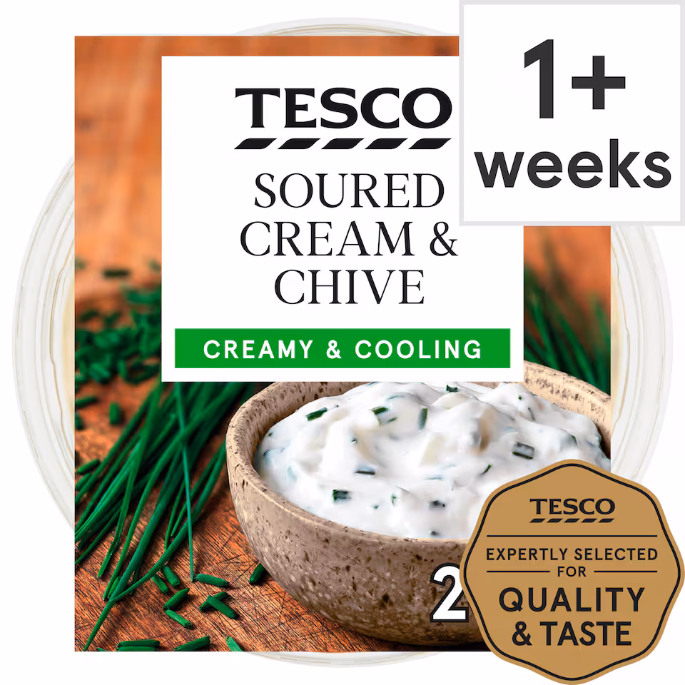 Tesco Sour Cream & Chive Dip 200G