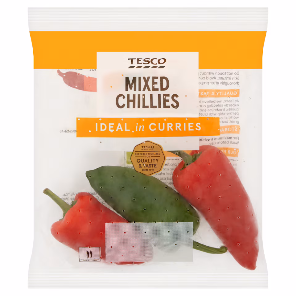 Tesco Mixed Chillies 65G