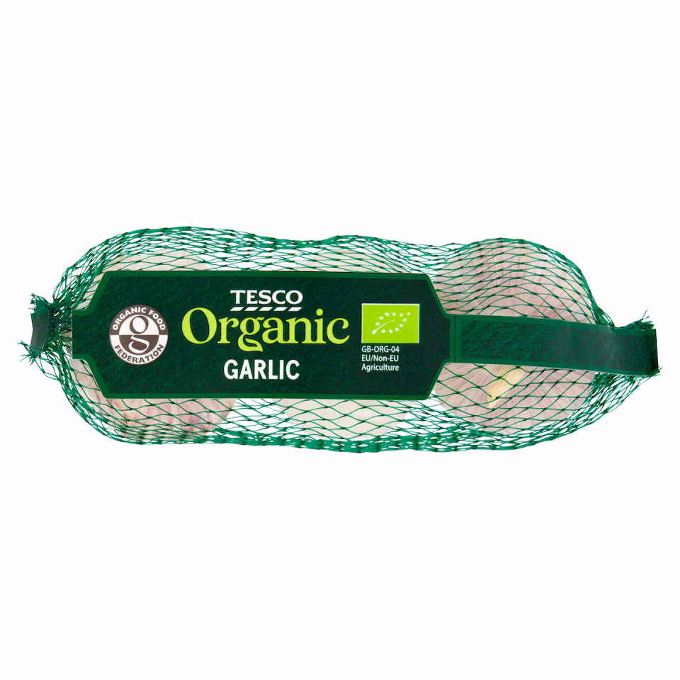 Tesco Organic Garlic 3 Pack