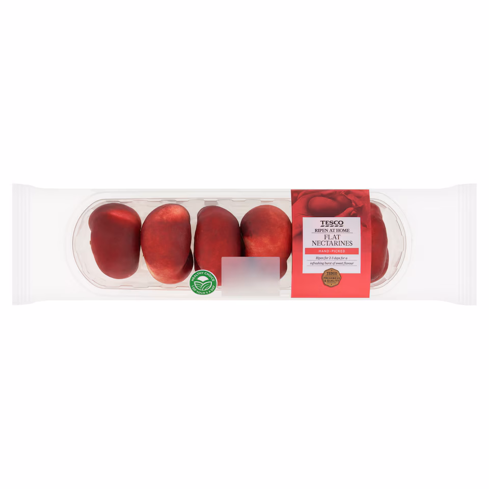 Tesco Flat Nectarines Minimum 4 Pack