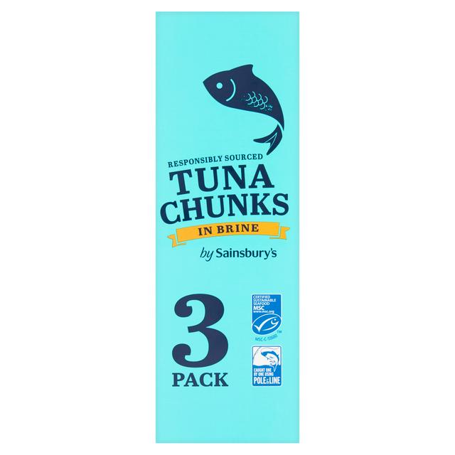 Sainsbury's Tuna Chunks in Brine 3x80g