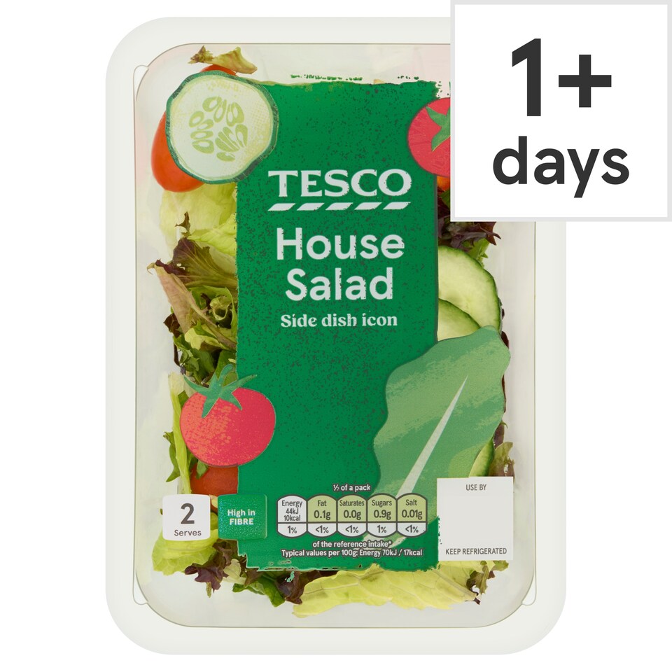 Tesco House Salad with Tomato & Cucumber 125g