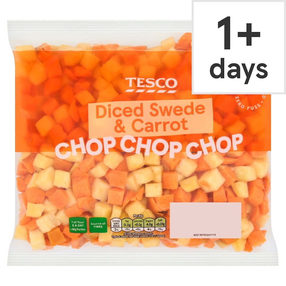 Tesco Diced Swede and Carrot 600g