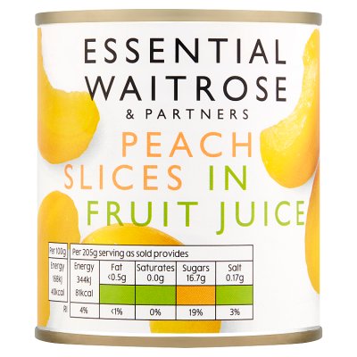 Essential Peach Slices in Grape Juice