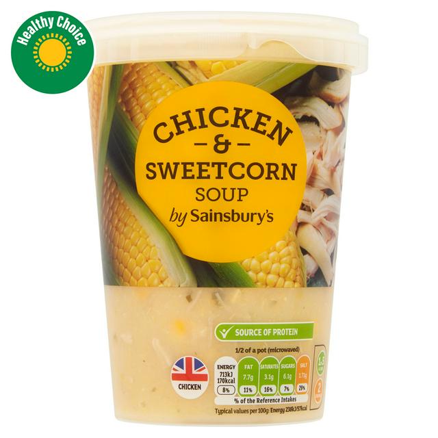 Sainsbury's Chicken & Sweetcorn Soup 600g
