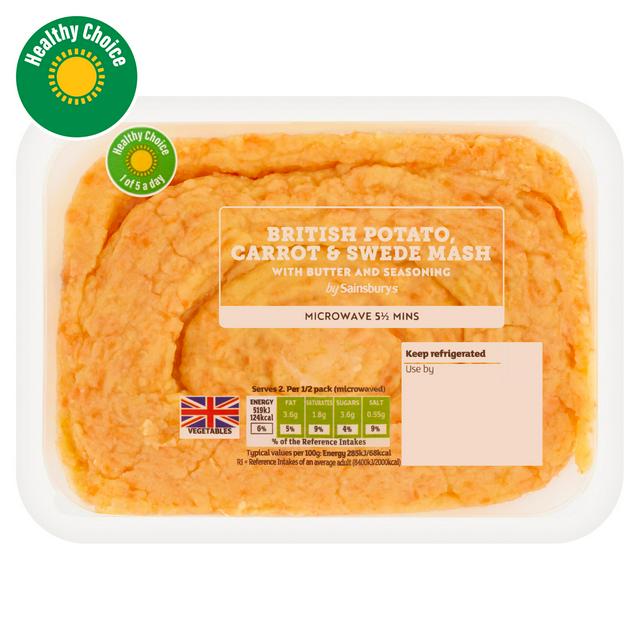 Sainsbury’s Potato, Carrot & Swede Mash 400g
