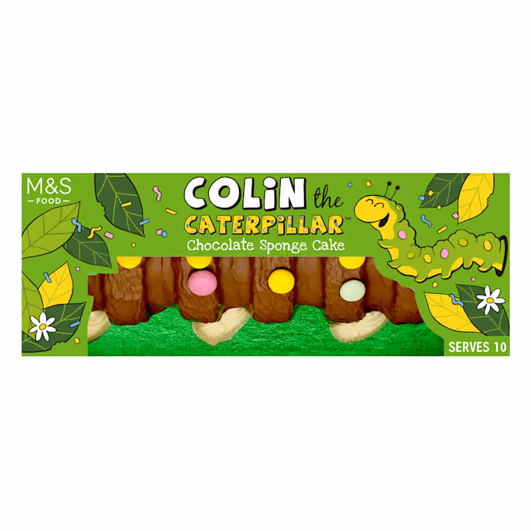 M&S Colin the Caterpillar Cake
