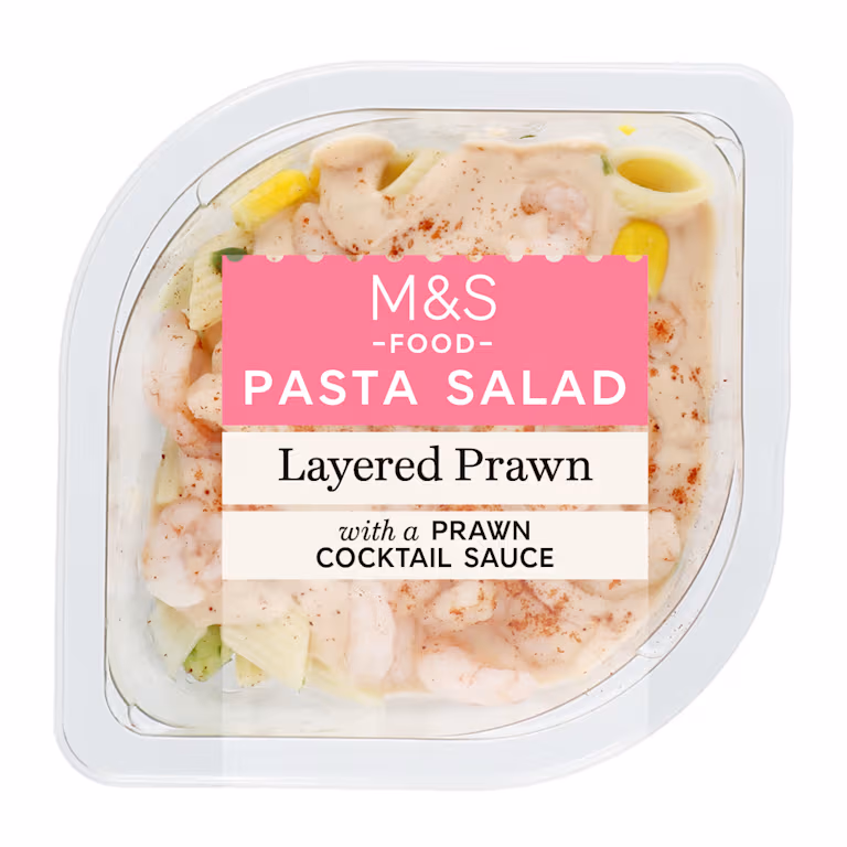 M&S Layered Prawn Pasta Salad