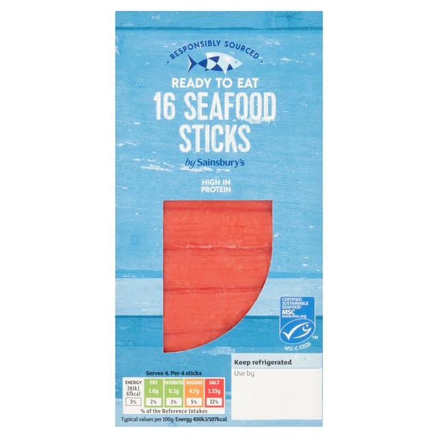 Sainsbury's MSC Seafood Sticks x16 250g