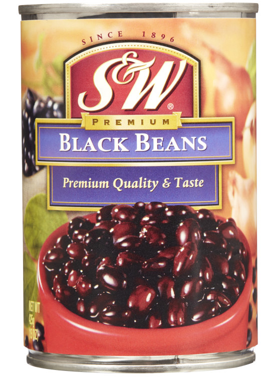 Bønner Sorte 425g S&W