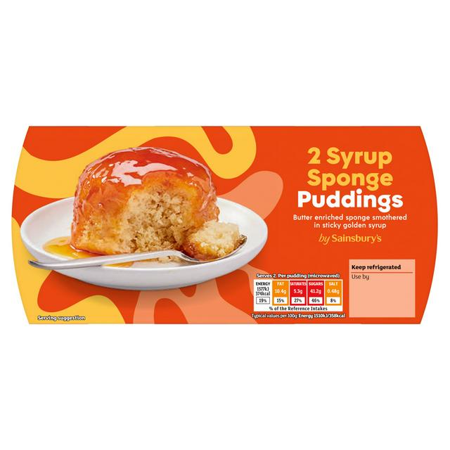 Sainsbury's Syrup Sponge Puddings 2 x 105g