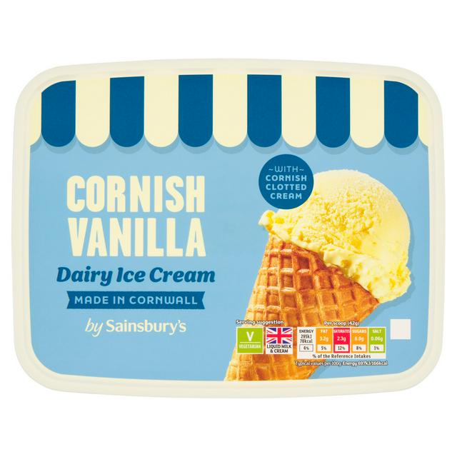 Sainsbury's Cornish Dairy Ice Cream 2L