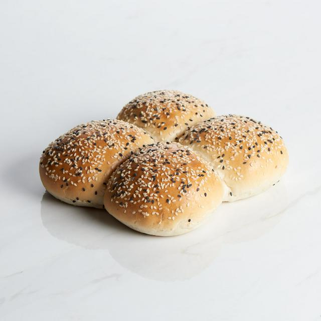 Sainsbury's Sesame Topped Milk Burger Buns Rolls x4