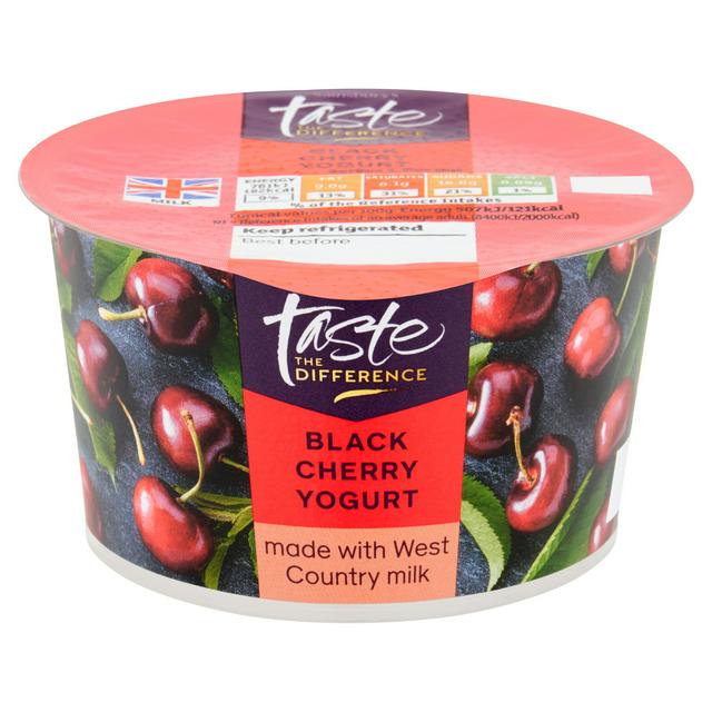 Sainsbury's West Country Black Cherry Yogurt, Taste the Difference 150g