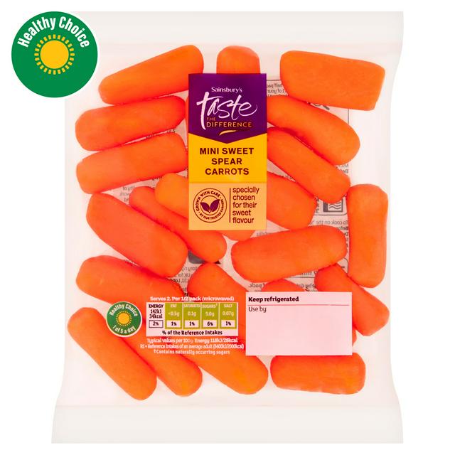 Sainsbury's 240g British Prepared Mini Carrots